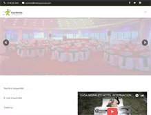Tablet Screenshot of hotelcasamorales.com